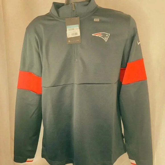 NEW Nike Dr-Fit NFL New England Patriots Sideline Performance Jacket Navy Mens M - Picture 4 of 11